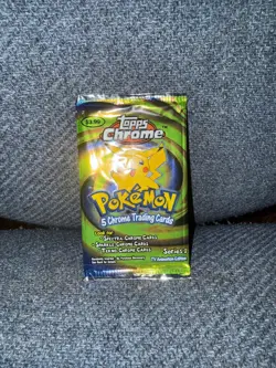 Pokemon Topps Chrome Series 1 Factory Sealed Pack 2000 RARE - Image 1