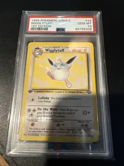 POKEMON 1999 1ST EDITION JUNGLE WIGGLYTUFF #32 NON HOLO PSA GEM MINT 10 - Image 2