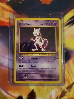 Mewtwo 51/108 XY Evolutions Cracked Ice Holo Rare Pokemon 2016 TCG NM-LP - Image 2