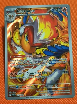 Infernape Illustration Twilight Masquerade Pokemon TCG Card 173/167 - Image 1