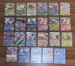 POKEMON TCG Scarlet & Violet/ Mega Evolutions Lot Of 23 EX Rare Cards - Image 1