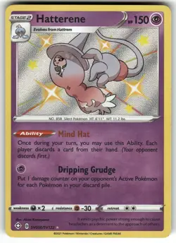Hatterene SV056/SV122 Shining Fates: Shiny Vault NM Pokemon Card TCG - Image 1