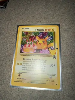 Pokemon TCG Birthday Pikachu Holo Rare Celebrations Card Mint Condition - Image 1
