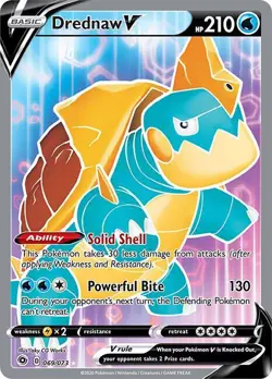 DREDNAW V 069/073 CHAMPION'S PATH POKEMON (FULL ART, NM) - Image 1