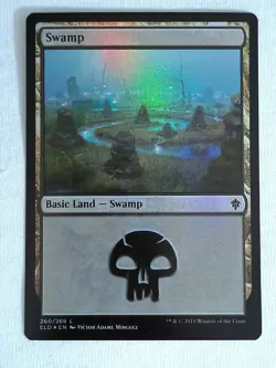 Swamp 258 Throne of Eldraine Foil Magic The Gathering TCG - Image 2