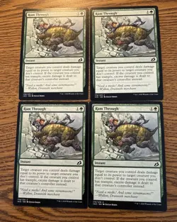 Magic the Gathering Ram Through Ikoria: Lair of Behemoths MTG (X4) - Image 1