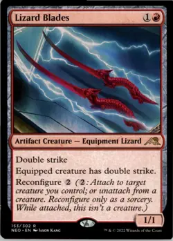 Lizard Blades R Kamigawa: Neon Dynasty 153 NM MTG x1 - Image 1