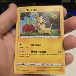 Morpeko Pokemon SWSH031 Black Star Promo with Full HD Swirl - Image 1