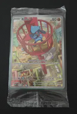 Pokemon Tcg Riolu 010 Black Star Promo Mega Evolutions Sealed with Dividers - Image 1