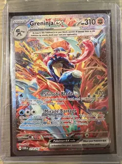 Greninja EX 214/167 2024 Pokemon Twilight Masquerade Special Illustration RARE - Image 1