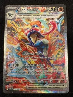 Greninja EX 214/167 2024 Pokemon Twilight Masquerade Special Illustration RARE - Image 4