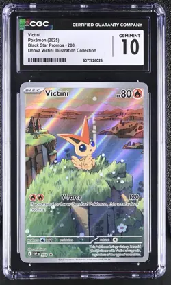 CGC 10 Victini 208 SVP Promo Unova Illustration Collection Pokemon (Read Desc) - Image 5