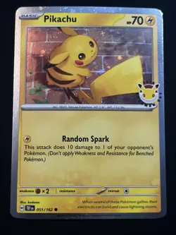 Pikachu 051 /162 Stamped 2026 Pokemon Day 30 Promo TCG - NM - Image 1