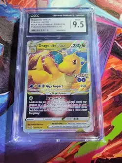Pokemon TCG Dragonite VSTAR Holo Ultra Rare Black Star Promo SWSH236 CGC 9.5 - Image 1