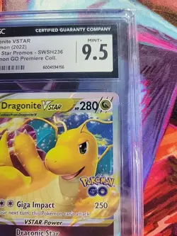 Pokemon TCG Dragonite VSTAR Holo Ultra Rare Black Star Promo SWSH236 CGC 9.5 - Image 4