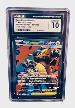 Pokemon Mega Kangaskhan ex 164/132 CGC 10/ Mega Evolution/ Ultra Rare- Holo 🔥 - Image 1