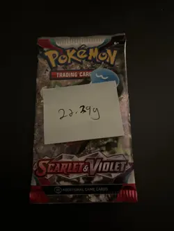 VERY HEAVY 22.29g Scarlet And Violet Base Pokemon TCG Booster Pack - Image 3
