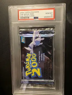 PSA GEM MT 10 Foil Pack: 2000 Topps Pokemon The Movie Lugia - Image 1