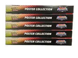 5 X Pokemon Scarlet & Violet 8.5 Prismatic Evolutions Poster Collection LOT - Image 3