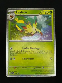 Pokemon Leafeon (Cosmos Holo) 170 Sv: Scarlet & Violet Black Star Promo Plus+ - Image 1