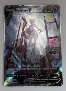 Mewtwo V 72/78 Alternate Full Art Pokemon TCG Pokemon Go 072/078 NM - Image 2