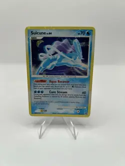 Pokemon TCG Suicune 19/132 Secret Wonders SWIRL 2007 MAJOR HOLO BLEED ERROR - NM - Image 1