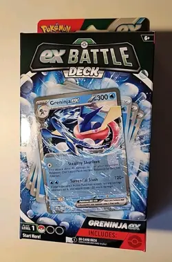 Pokemon TCG ex Battle Deck Greninja ex Factory Sealed Box 60 Card Deck New - Image 1