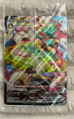 Snorlax VMAX Oversize Promo Jumbo Card Pokemon TCG Sealed Pokemon NM - Image 1