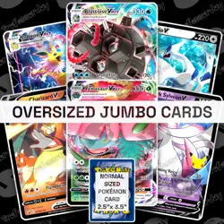 Pokemon GO TCG 151 SWSH SVP MEP JUMBO OVERSIZED V EX MEGA HOLO RARE PROMO Cards - Image 1