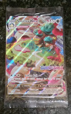 Snorlax VMAX Oversize Promo Jumbo Card Pokemon TCG Sealed Pokemon - Image 1