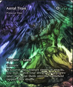 Astral Titan - Primeval Titan (Showcase) Final Fantasy: Through the Ages Foil - Image 1