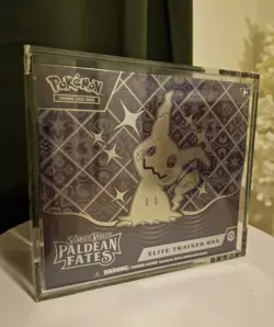 Pokemon TCG 1x Paldean Fates Elite Trainer Box Factory Sealed ETB With Acrylic - Image 3