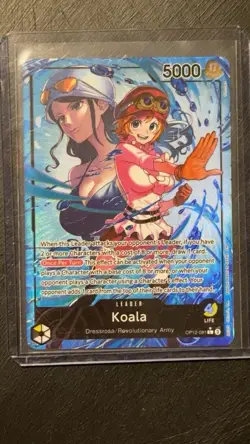One Piece TCG OP12 Legacy of the Master Alt Art Leader Koala OP12-081 NM English - Image 1