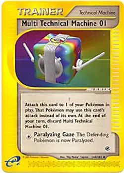 Pokemon Expedition 144/165 Multi Techinal Machine 01 Card - Image 1