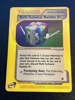 Multi Technical Machine 01 144/165 LP Non Holo E Reader Expedition Pokemon Card! - Image 1
