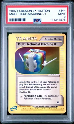 2002 POKEMON EXPEDITION #144 MULTI TECHNICAL MACHINE 01 PSA 9 - Image 1