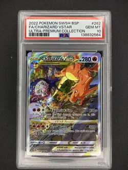 2022 Pokemon SWSH BSP Charizard VSTAR FA Ultra Premium Collection #262 PSA 10 - Image 1