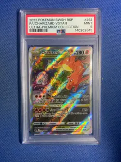 2022 Pokemon BSP FA Charizard VStar Ultra-Premium Collection SWSH262 PSA MINT 9 - Image 1