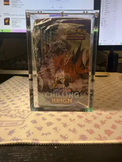 Pokemon Chilling Reign Factory Sealed Booster Box With Acrylic Case - Image 2