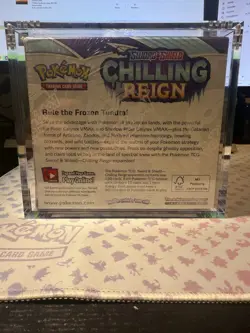 Pokemon Chilling Reign Factory Sealed Booster Box With Acrylic Case - Image 3