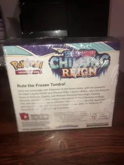 Pokemon Chilling Reign Booster Box Factory Sealed WITH Acrylic Case - Image 3