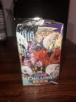 Pokemon Chilling Reign Booster Box Factory Sealed WITH Acrylic Case - Image 4