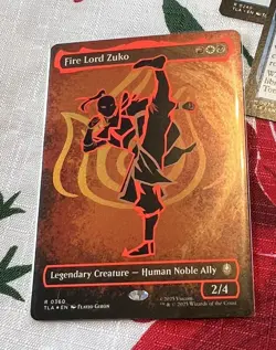 Fire Lord Zuko (Borderless) (Neon Ink Foil) Avatar: The Last Airbender Foil - Image 1