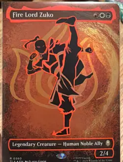 Fire Lord Zuko (Borderless) (Neon Ink Foil) Avatar: The Last Airbender Foil - Image 3