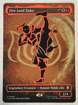 Fire Lord Zuko (Borderless) (Neon Ink Foil) Avatar: The Last Airbender Foil - Image 1