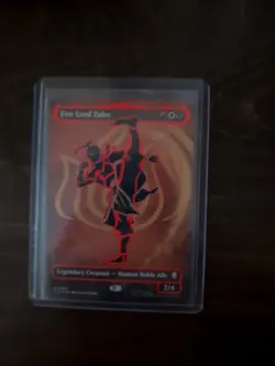 Fire Lord Zuko (Borderless) (Neon Ink Foil) Avatar: The Last Airbender Foil - Image 1