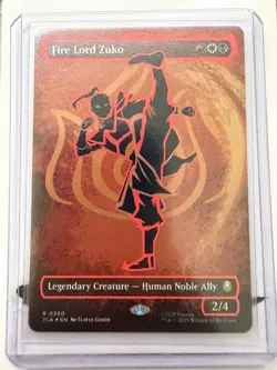Fire Lord Zuko (Borderless) (Neon Ink Foil) Avatar: The Last Airbender Foil - Image 1