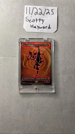 Fire Lord Zuko (Borderless) (Neon Ink Foil) Avatar: The Last Airbender Foil - Image 1