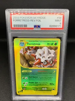 Pokemon PSA 9 MINT Forretress 56/144 Skyridge Reverse Holo foil E-Reader 2003 - Image 1