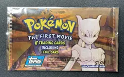 Pokemon The First Movie Trading Card Pack OPENED 1999 Mewtwo Topps Blue Logo MP - Image 1